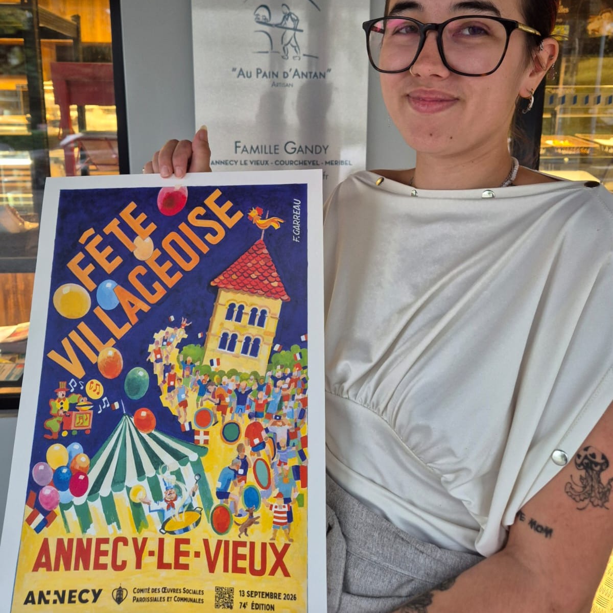 Au Pain d’Antan présente l’affiche 2026 de la Fête Villageoise