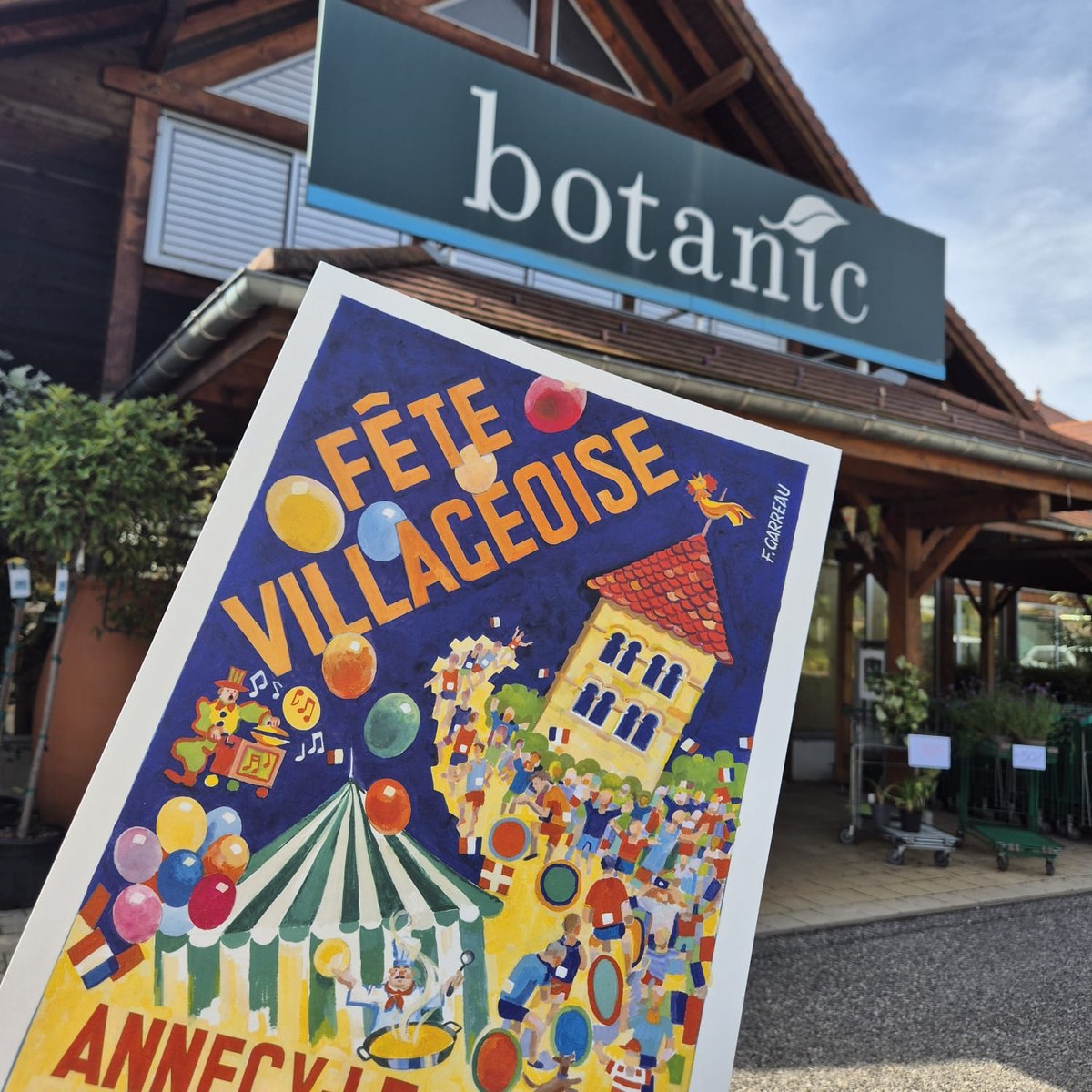 botanic Annecy-le-Vieux présente l'affiche 2026 de la Fête Villageoise