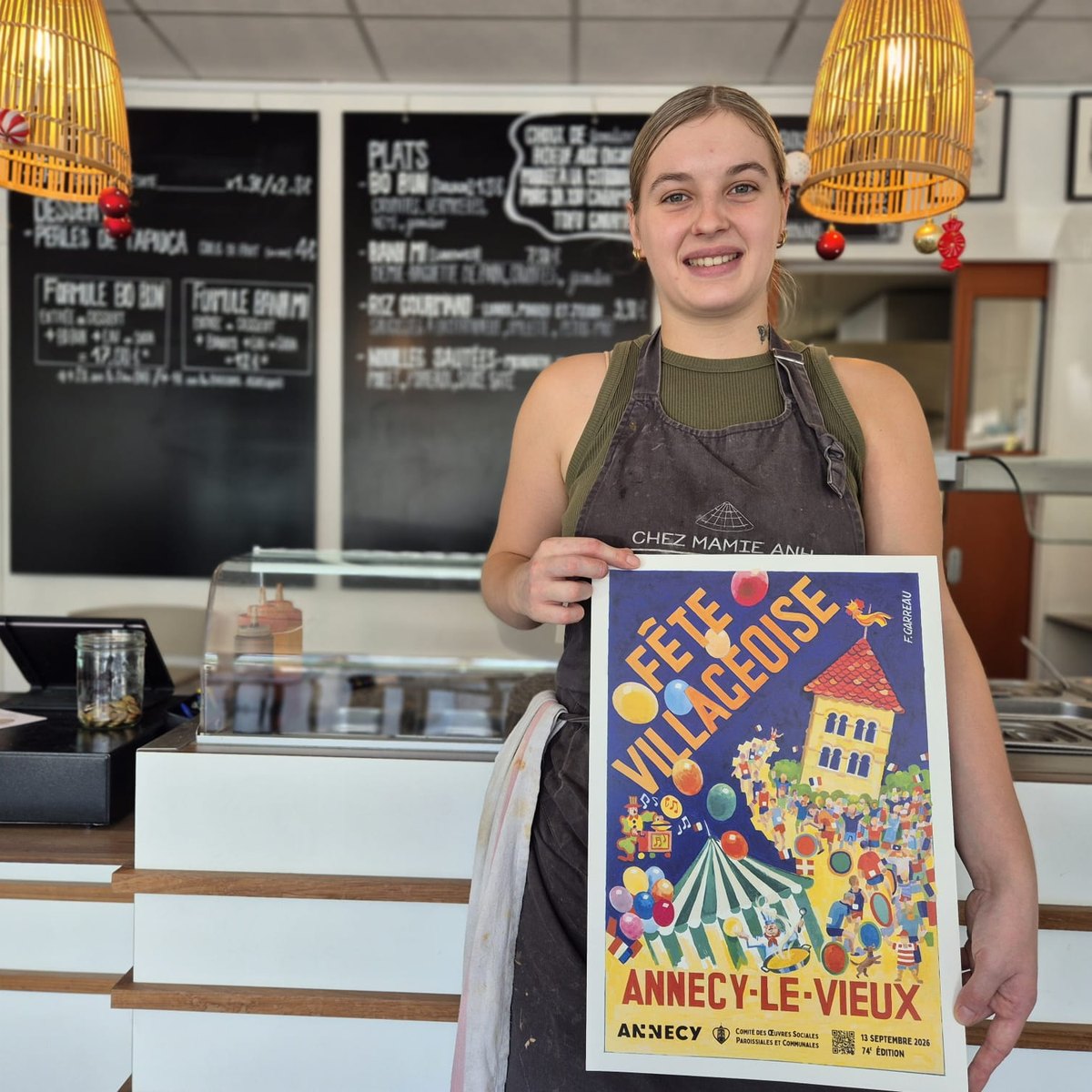 Chez Mamie Anh présente l'affiche 2026 de la Fête Villageoise