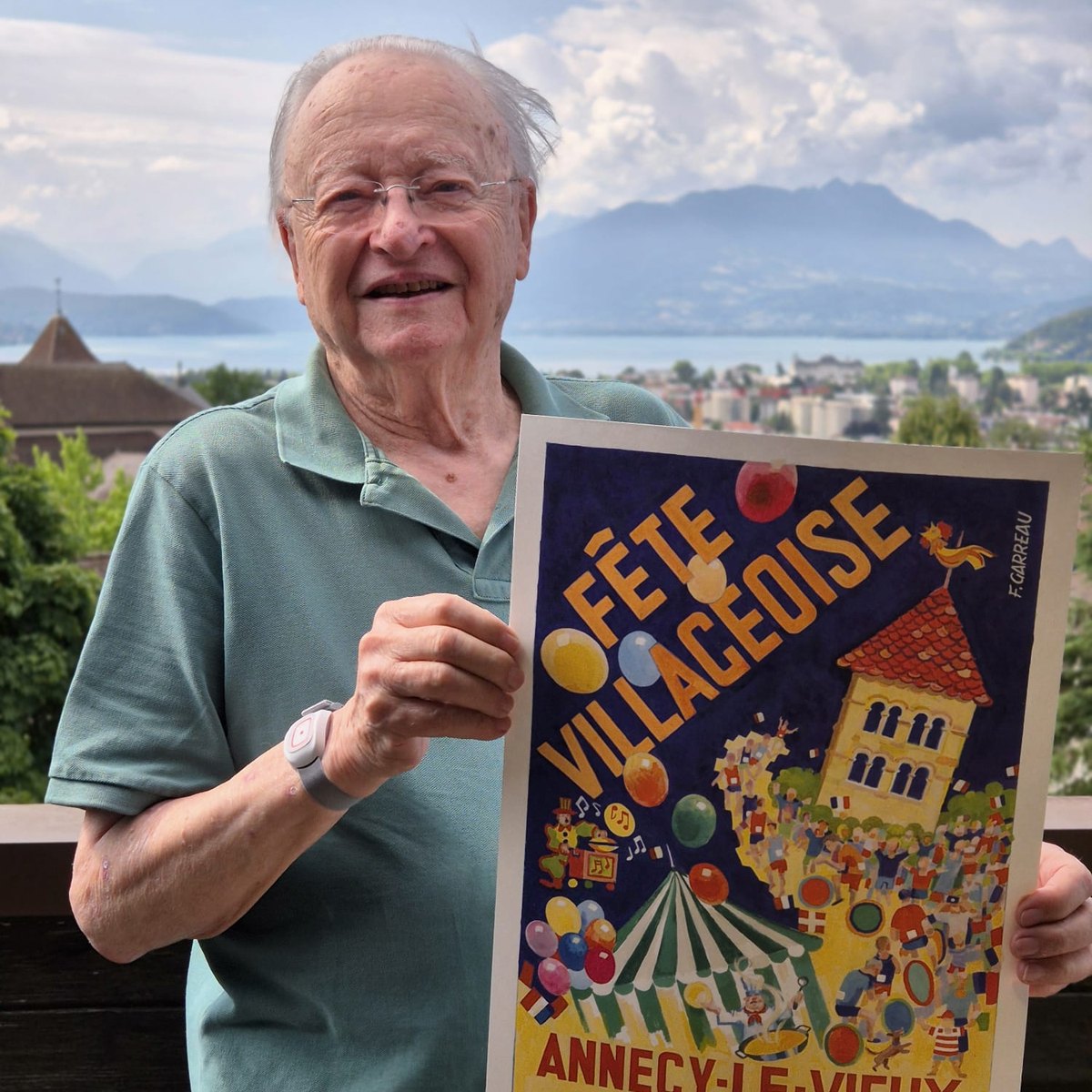 Frédéric Garreau présente l'affiche 2026 de la Fête Villageoise