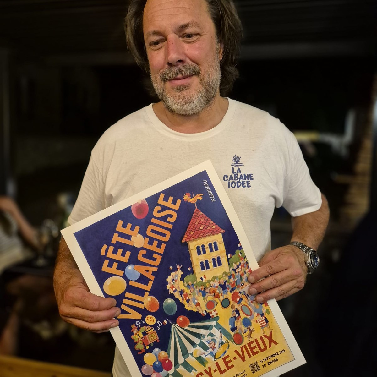 La Cabane Iodée présente l'affiche 2026 de la Fête Villageoise