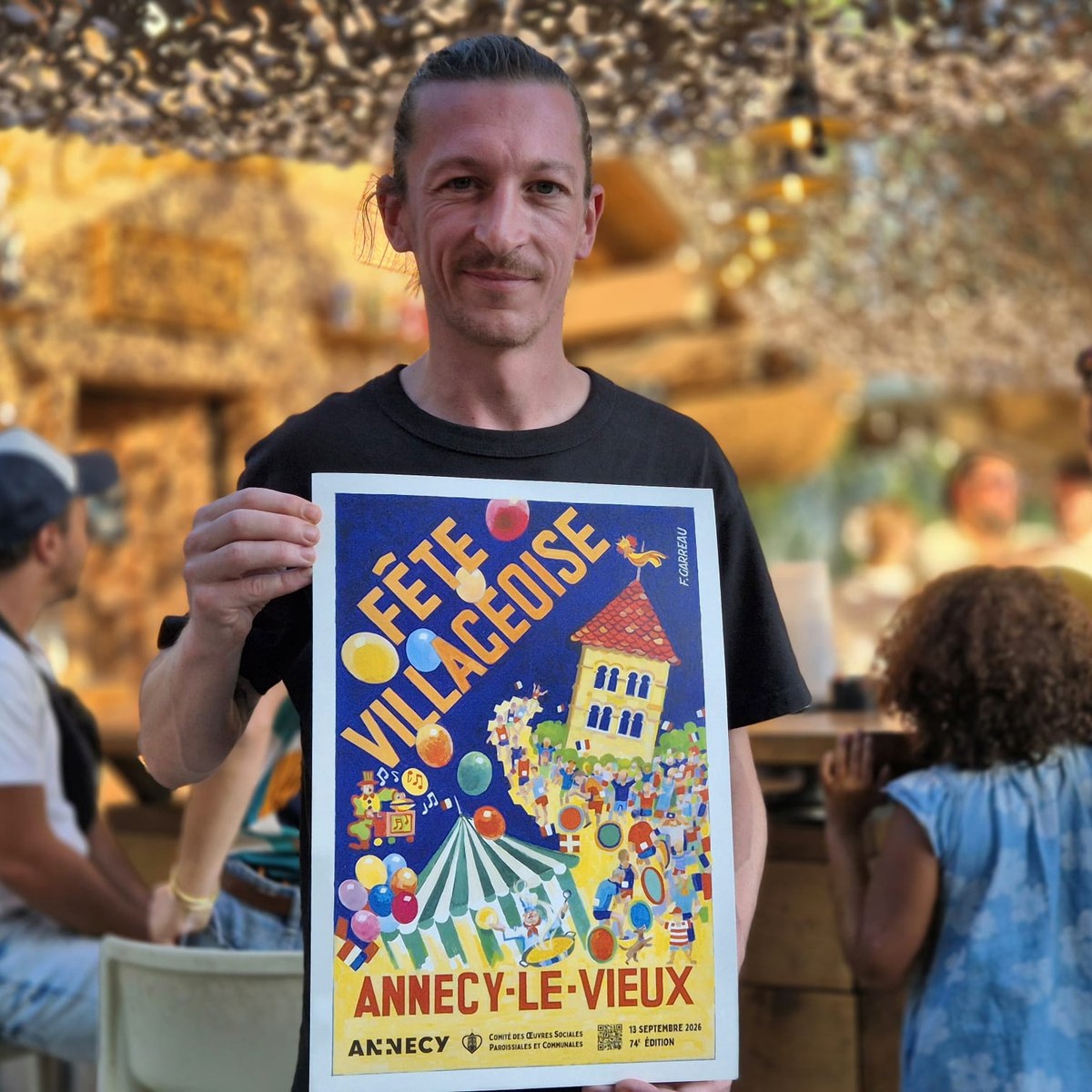 Le Cabanon présente l'affiche 2026 de la Fête Villageoise