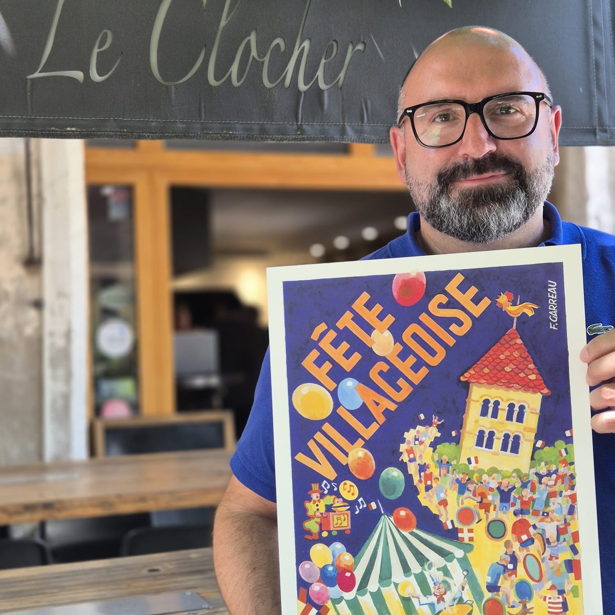 Le Clocher présente l'affiche 2026 de la Fête Villageoise