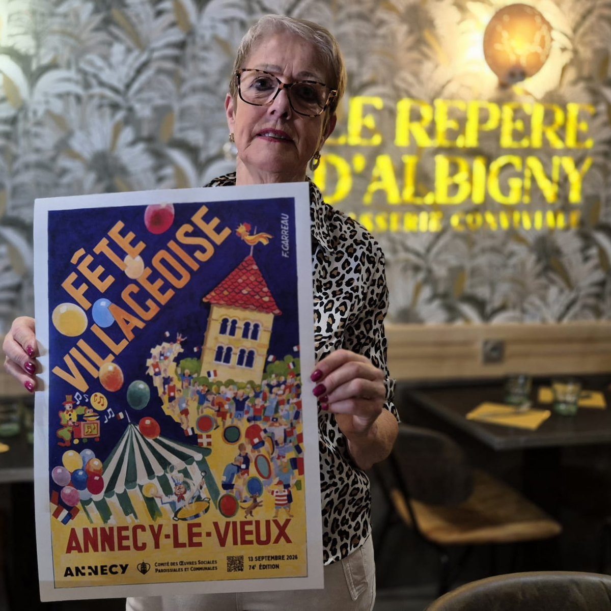 Le Repère d'Albigny présente l'affiche 2026 de la Fête Villageoise