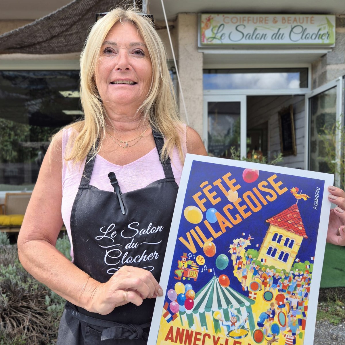 Le Salon du Clocher présente l'affiche 2026 de la Fête Villageoise