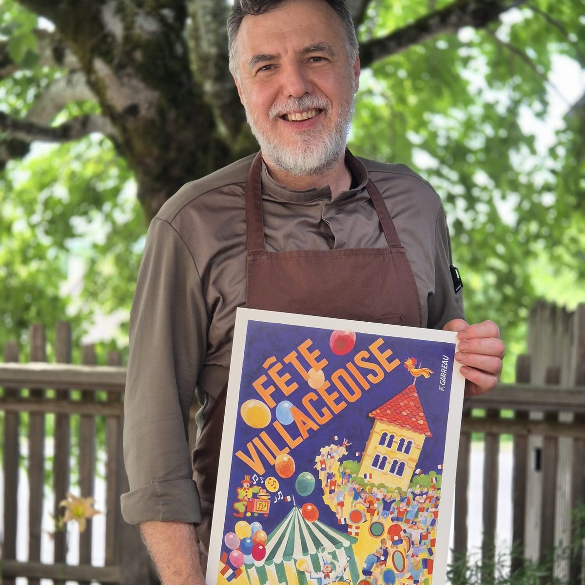 Maison Benoît Vidal présente l'affiche 2026 de la Fête Villageoise
