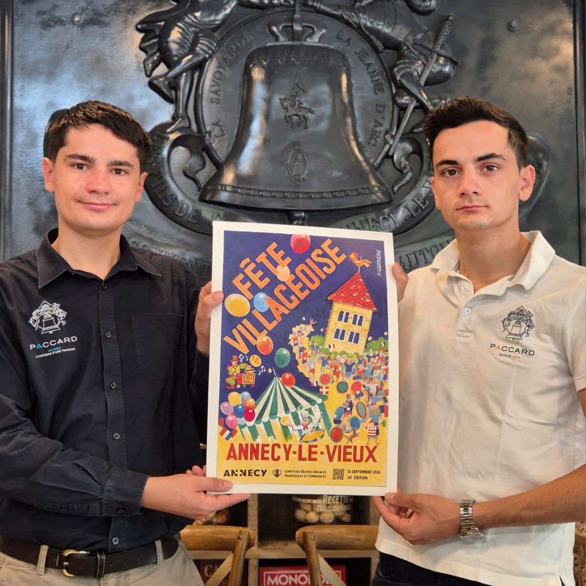 Cloches Paccard pr&eacute;sente l'affiche 2026 de la F&ecirc;te Villageoise