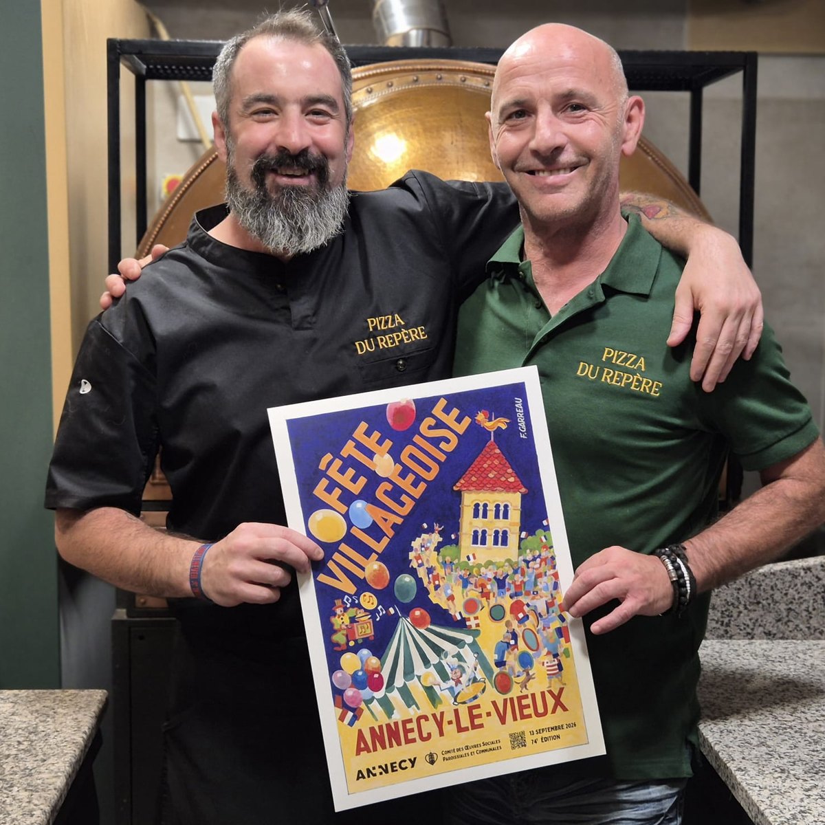 Pizza du Repère présente l'affiche 2026 de la Fête Villageoise