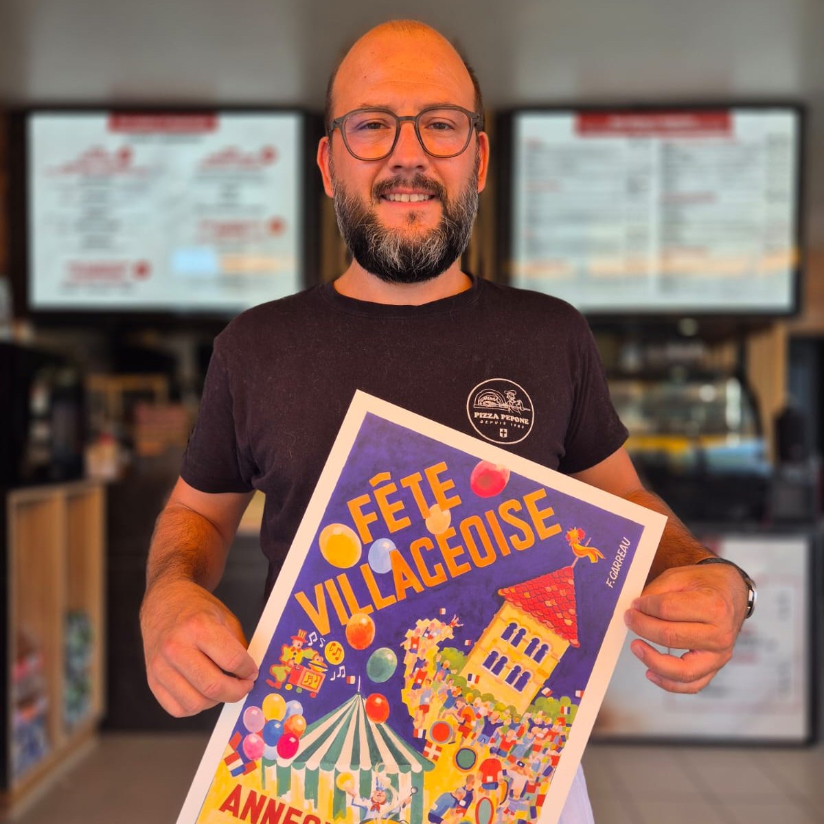 Pizza Pepone présente l'affiche 2026 de la Fête Villageoise