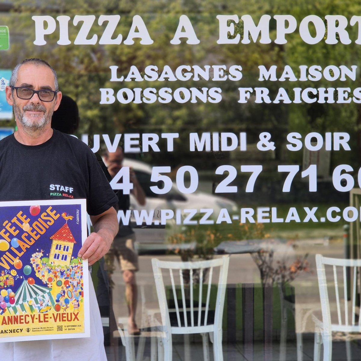 Pizza Relax présente l'affiche 2026 de la Fête Villageoise